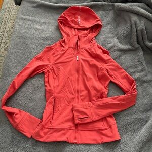 Coral/pink lululemon fitted jacket size 4- worn once!!